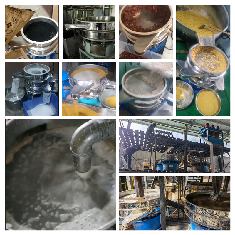 圓形振動篩適用行業(yè)：食品，陶瓷，醫(yī)藥，冶金，化工等行業(yè)。