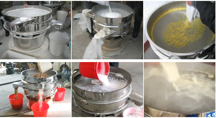 豆?jié){振動篩可適用于化工行業(yè)、食品行業(yè)、冶金礦業(yè)、公害處理等行業(yè)