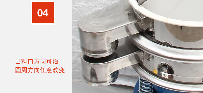 出料口方向可沿圓周方向任意改變。